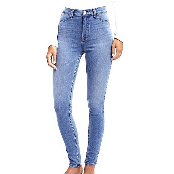 Free People Skinny Jeans Light Wash 26 Ankle - Picture 1 of 10